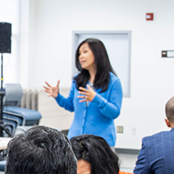 OED Director Gerrie Zvarra leading a class